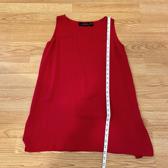 Classiques for Nordstrom 100% Silk Red Sleeveless Blouse Size XS EUC - Picture 6 of 7